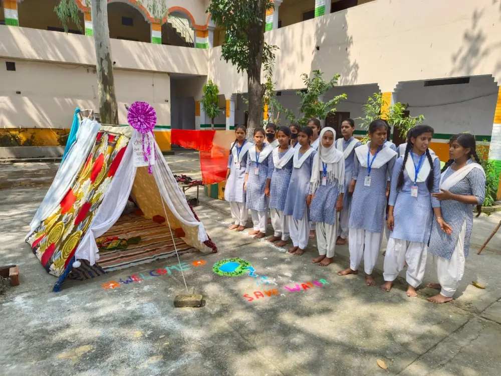 School activities at A.H.P. Inter College, Chhutmalpur